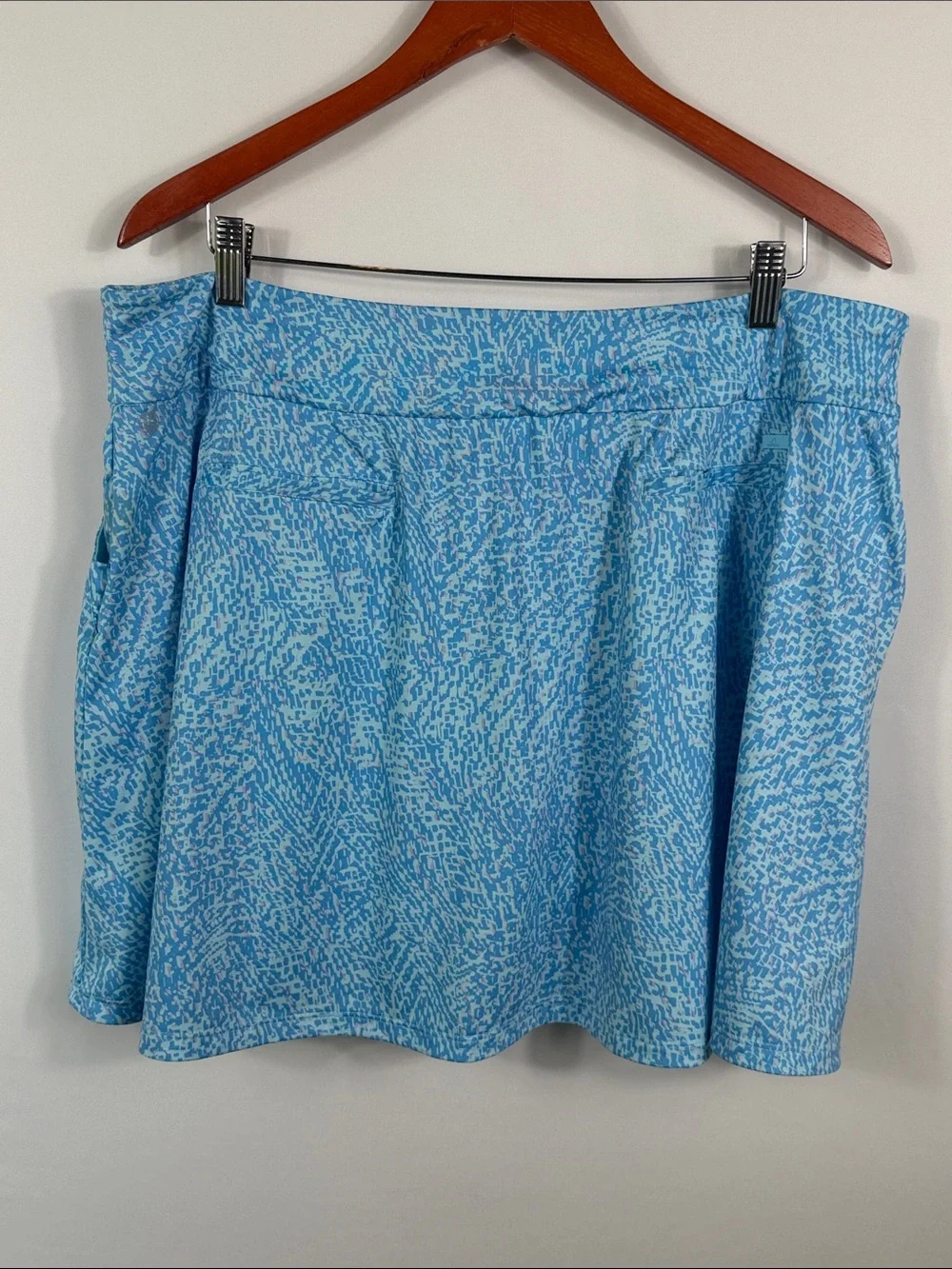 adidas Light Blue Printed Golf or tennis Athletic Skort. Pockets. Womens Size XL